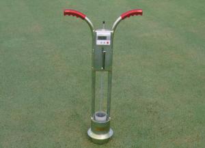 Turf-Tec Infiltrometer gives infiltration readings directly on the turfgrass area in inches per hour.  Find out how long it takes water to go into the soil and how long after a rainfall will you have to suspend play.