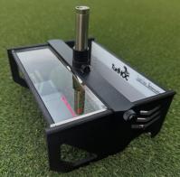 The new Turf-Tec Grass Height Prism Gauge with Laser is a new concept in measuring the height of cut on fine turfgrass areas with a solid glass prism and a laser. This combination shows the exact height of cut through the solid glass prism. It is designed to tell you the actual height of cut that the mower is making on the turfgrass area as well as the quality of cut. Also, the laser lights up the tips of any turfgrass leaf blades that have not been properly cut, easily showing problems like step cuts, stragglers, cutting unit hop, marcelling or wash boarding when viewed along the direction of cut. 